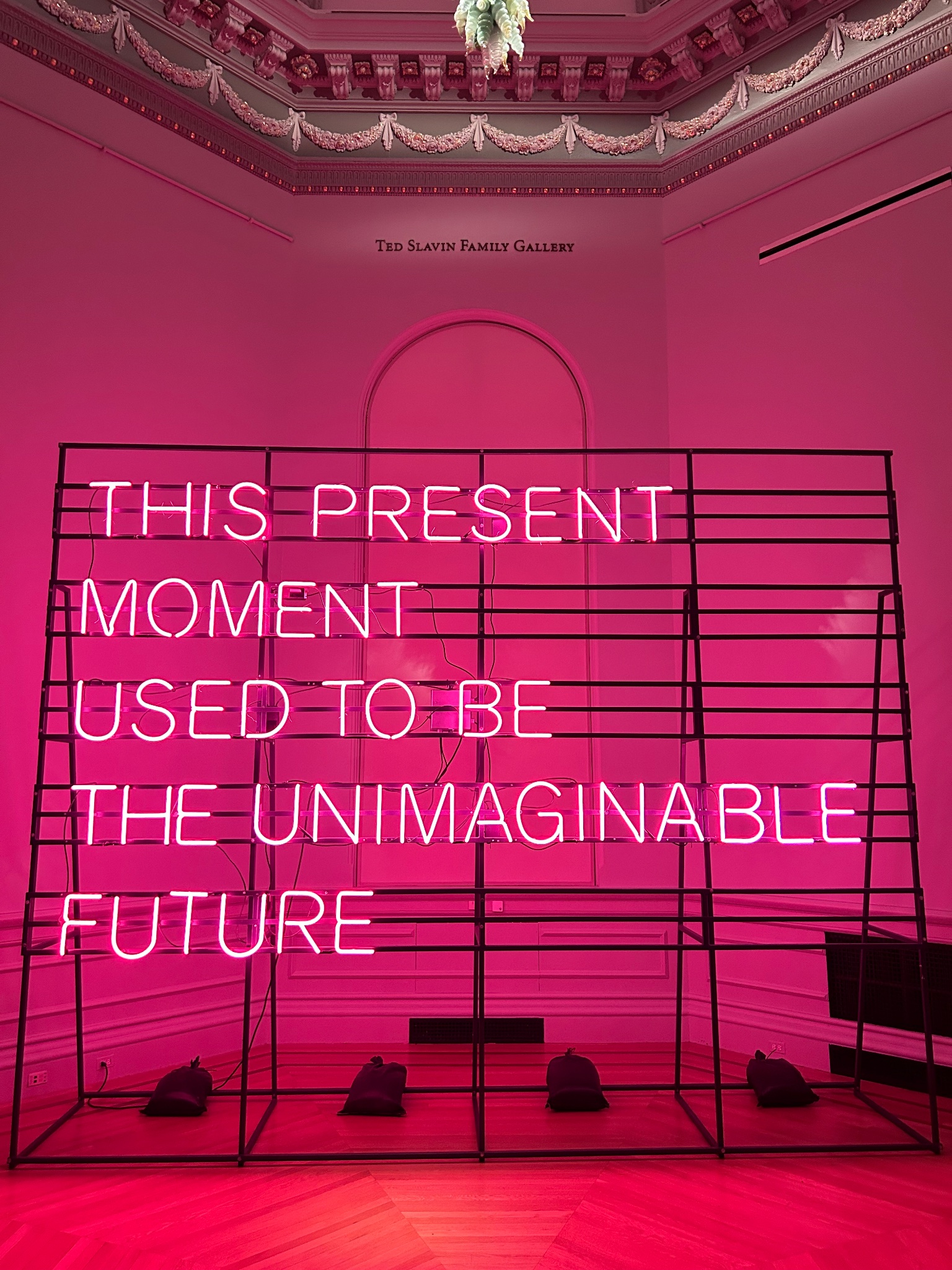 Pink neon unimaginable future in Washington